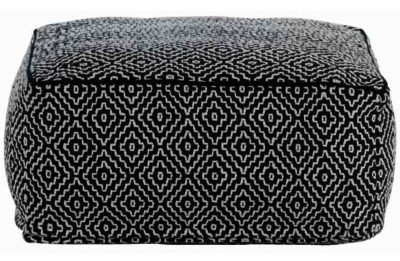 Habitat Durrie Black Floor Cushion